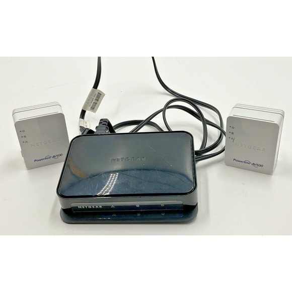Netgear Powerline AV500 Adapter Kit XAV5004 4-Port Hub